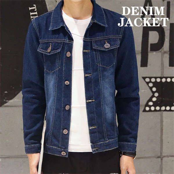 Rakuten - 人気 デニムジャケット メンズ 長袖 秋服 ジージャン デニムジャケット ジーンズ トップス アウター 羽織 Gジャン 通勤 通学 無地