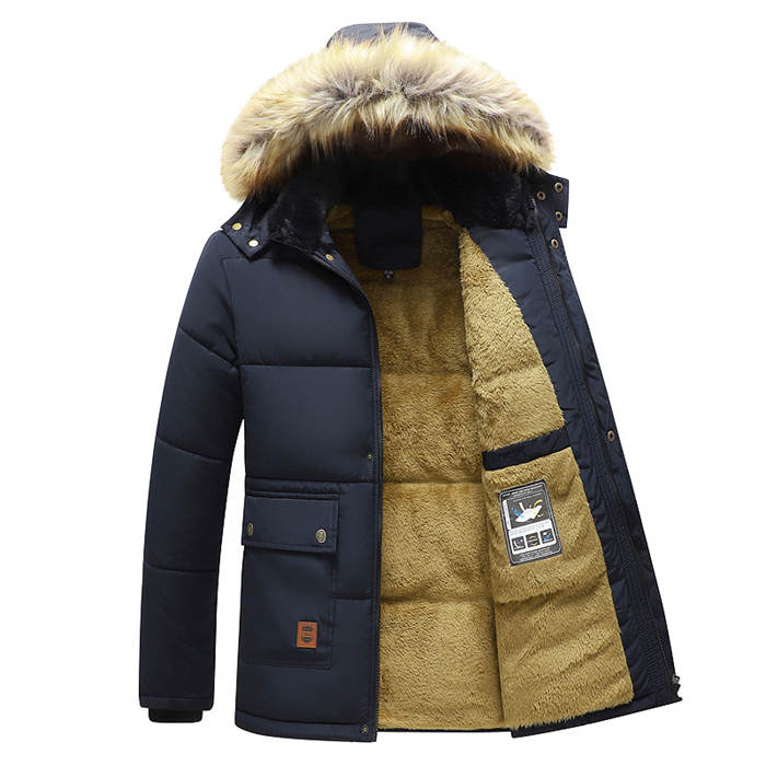 Rakuten - メンズ ジャケット ウィンドブレーカー 保温 防寒服 無地 作業ジャケット 大きさサイズ アウトドアウエア フード付き 裏ボア カーゴジャケット 秋冬
