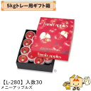 【個人宅不可】フルーツ りんご用 5kgトレー用ギフト箱 メニーアップルズ 品番L-280 ケース販売 入数30 サイズ345×435×105mm 送料無料 ヤ...