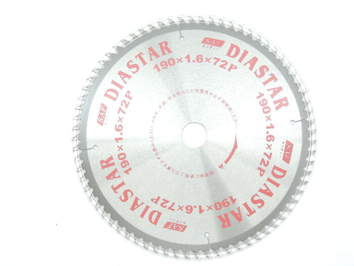 日本製 SA Fダイヤスター木工用チップソー 190ミリ×1．6ミリ×72PJAN　4990311000263　 M-19072 セーフティー工業小林鉄工所