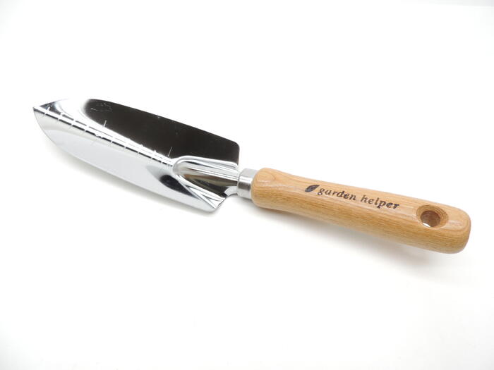garden helper　ガーデンヘルパー木柄 移植鏝 細 目盛付 ガーデンヘルパー JAN 4991524520203スコップ..