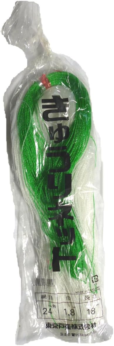 東京戸張 きゅうりネット 網目24cm角 巾1.8m 長さ18m WB1818 JAN 4900292324203　きゅうり、あさがお、..