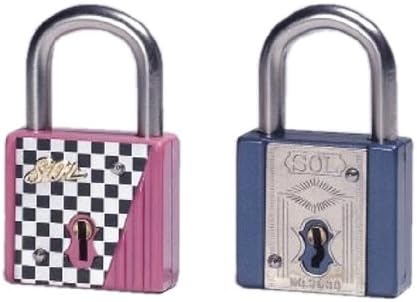 SOL-HARD No5400 南京錠 45mm 1個 色の指定は出来ません 製鍵 カギ 扉 玄関 自転車 ドア 柵 防犯 盗難 防止