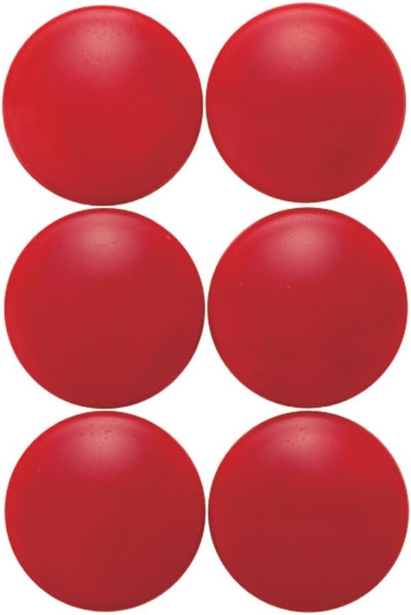新潟精機 SK BeHAUS カラーマグネット 丸 20 赤 6個入 　JAN 4975846851016　1A03-03101　スチール　ホワイトボード　メモ押さえ