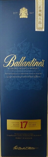1937年の発売以来、揺るぎない地位を誇るバランタイン17年は、スコットランド各地の厳選されたモルト原酒とグレーン原酒を40種類以上ブレンドした、スコッチウイスキーの名門ブランドです。酒齢17年以上の長期熟成原酒が織りなす奥行きの深い気品ある香りと繊細で複雑な味わいが、多くのウイスキーファンを魅了し続けています。