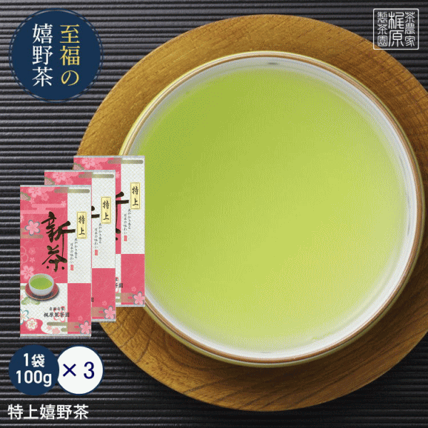 【2024新茶発送開始！】特上嬉野茶（100g×3）すぐ飲め