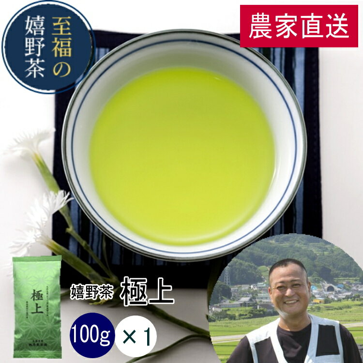 農家直送 極上嬉野茶（100g）昔懐かし味 お茶 日本茶 緑茶 煎茶 茶葉 玉緑茶 ぐり茶 九州 うれしの茶 茶