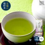 【嬉野茶 さえみどり(100g×1本)】昔懐かし味 すぐ飲める！何煎も飲める日本茶！100gで100杯以上飲める力強い緑茶！九州 佐賀県産