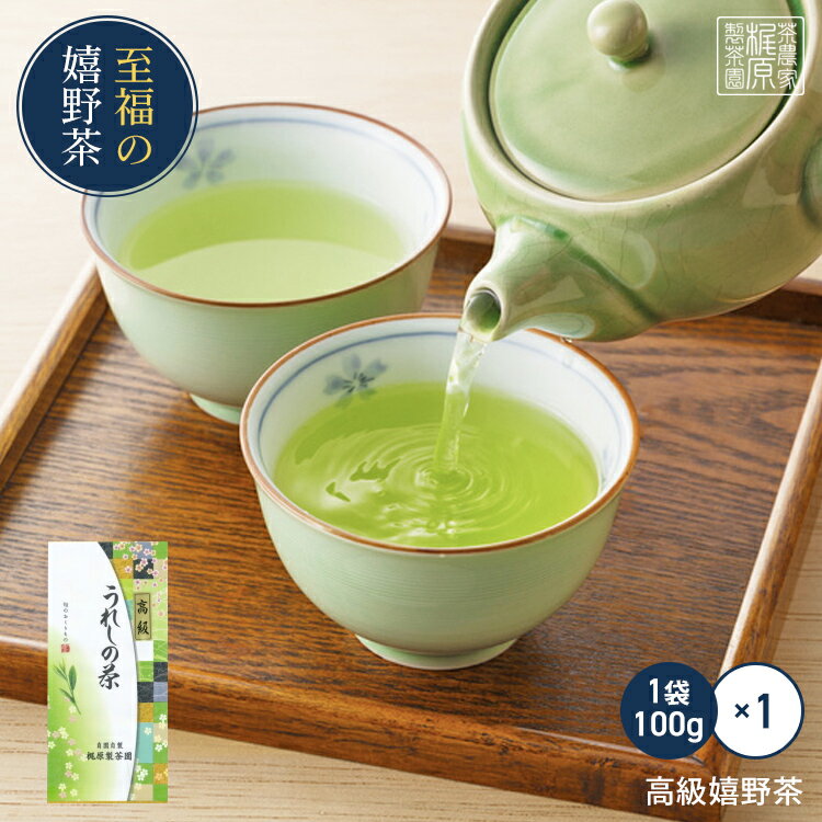 【高級嬉野茶(100g×1本)】昔懐かし味 日本茶 緑茶 煎茶 送料無料 茶葉 すぐ飲める！何煎も飲める日本茶！100gで100杯以上飲める力強い緑茶！ 九州 佐賀県産 茶