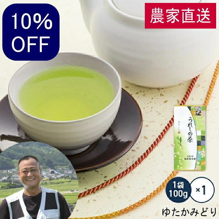スーパーSALE10%OFF 農家直送 嬉野茶 ゆたかみどり（100g）昔懐かし味 すぐに出るお茶！何煎も飲める 嬉野茶 日本茶！力強い緑茶！九州 佐賀県産