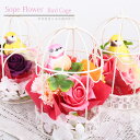 小鳥のかご bird cage ソープフラワー ミニギフト 鳥 鳥好き ギフト プレゼント お誕生日 クリスマス シャボンフラワー