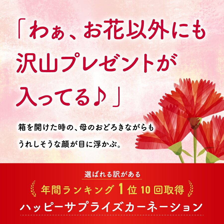 早割中 母の日 カーネーション プレゼント 100万人のお母さんが感動 年間ランキング1位 花 鉢植え 5号 ギフト 選べる花色と選べる特典 花とお菓子 スイーツセット 吉本花城園