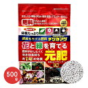 花と緑を育てる 元肥 緩効性肥料 草花 バラ 球根 洋ラン 観葉 野菜プランター栽培に! 500g