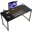 シンプルデザイン120cmデスク|耐久性高いスチールフレーム|収納可能な収納棚付き|メラミン化粧板|ホームオフィスやゲーミングにも最適