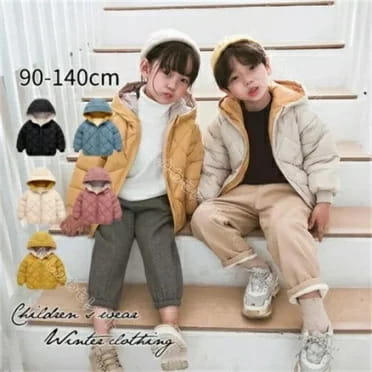 Rakuten - キッズ パーカー ダウンジャケット コート チェック柄 ダウンコート 男の子 女の子 アウター フード付き 秋冬 ベビー キッズ服 防寒 90 100 110 120 130 140cm 子供服 ジャンプスーツ ジャケット 送料無料