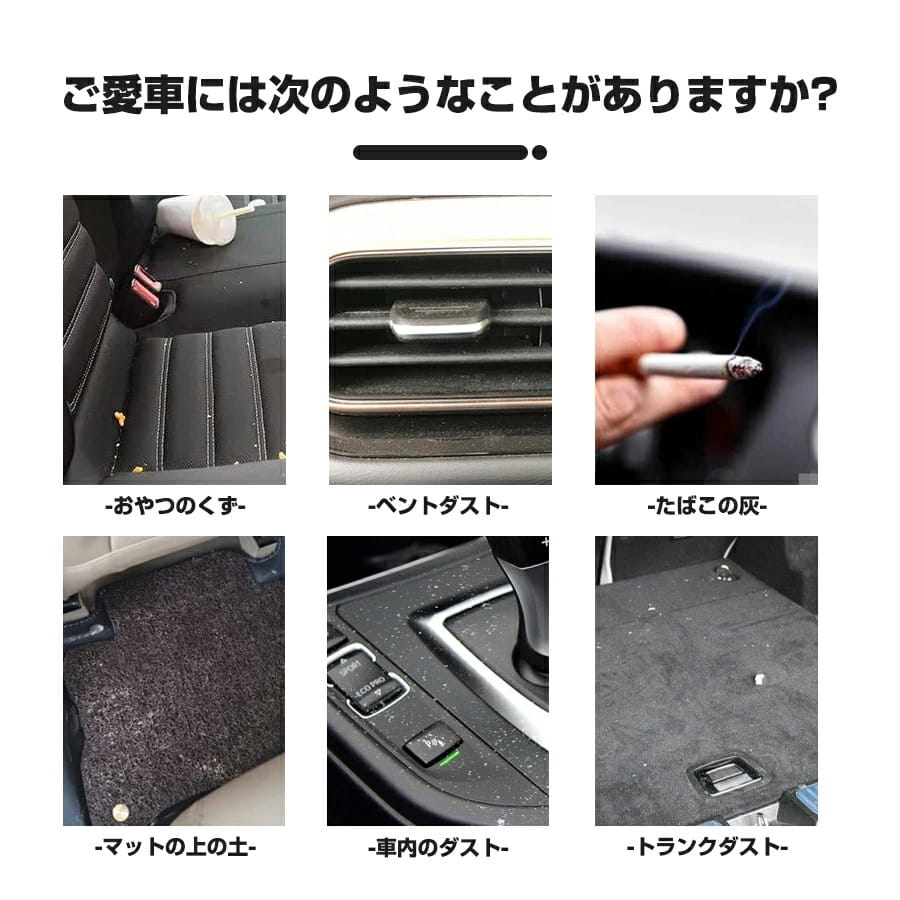 掃除機 車載掃除機 ハンディクリーナー コードレス 充電式 サイクロン 強力吸引 簡単収納 ワイヤレス USB 小型 無線 usb ハイパワー120w効率、10000Pa 強力吸引 400mah 低ナイズ 小型掃除機 家用掃除機送料無料