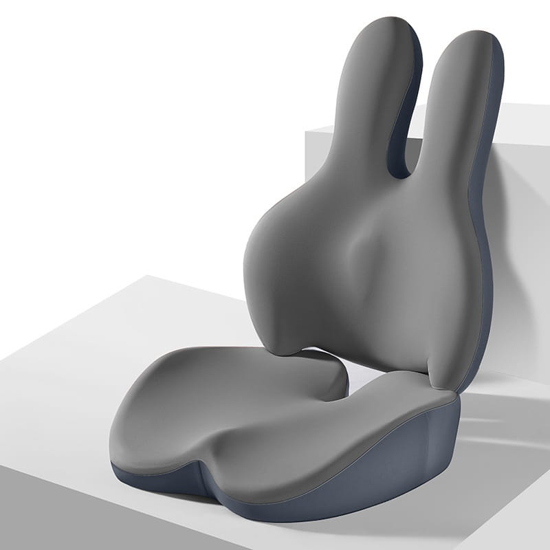 低反発カーシートクッション、ランバーサポート枕付き 運転席のクッションを高くして運転視界を向上 人..