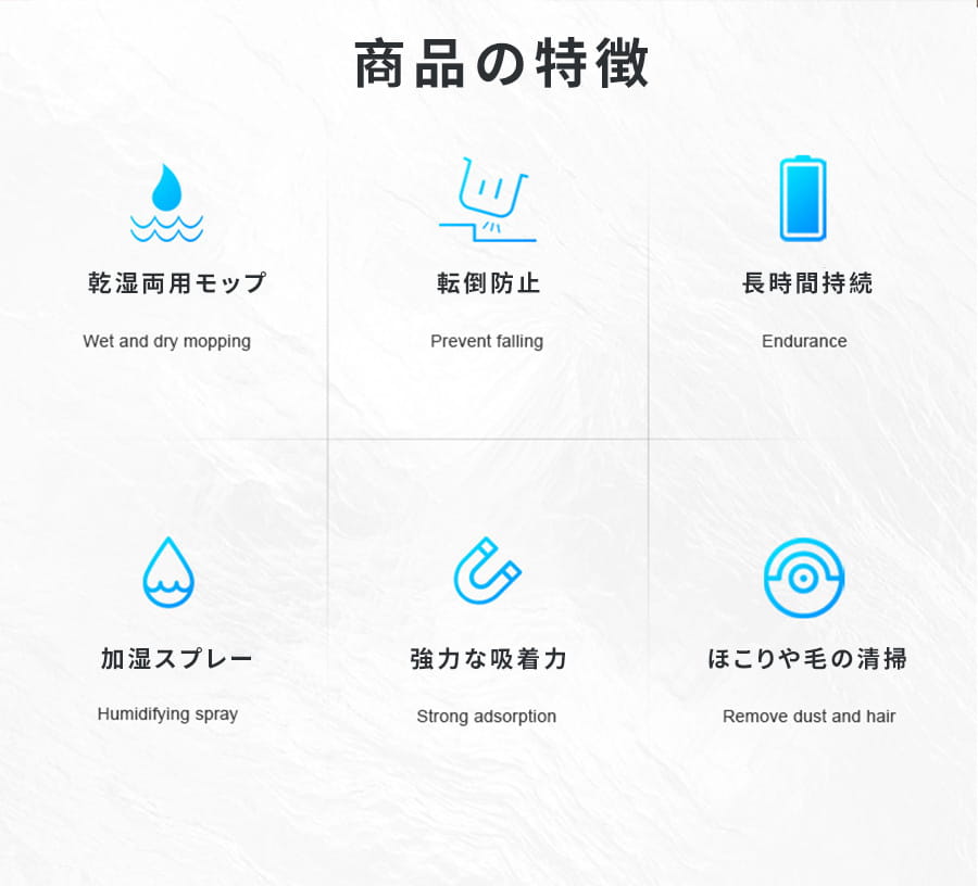 水拭きロボット ロボット掃除機 自動掃除機 自動床拭き 自動運転 乾湿両用 水拭き...