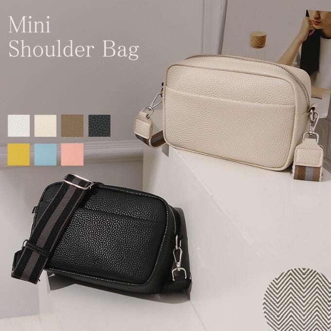 乐天商城 - ショルダーバッグ レディース 7色 斜めがけ 軽い ミニバッグ フェス 鞄 かばん カバン ミニショルダーバッグ スマホショルダー ミニバッグ お財布機能 大容量 マチ広 ショルダーバック ブラック ベージュ