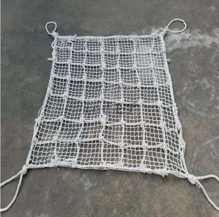 モッコ型 ベルトスリング スリングベルト 1.5m&times;1.5m ベルト幅4cm マス目3.5cm ポリエステル+ナイ..