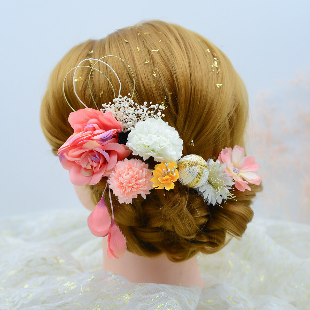 乐天商城 - 髪飾り 成人式 花 フラワー 振袖 袴 七五三 着物 和装小物 卒業式 結婚式 浴衣 髪留め ヘアアクセサリー 花飾り 髪かざり 和柄 古典 夏祭り