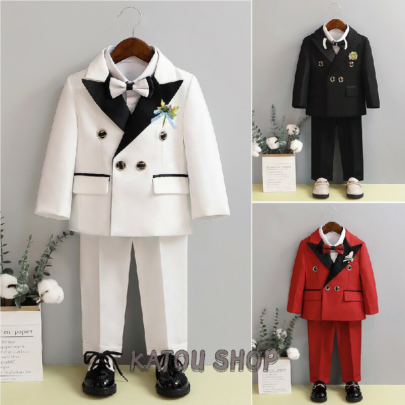 Rakuten - フォーマル スーツ キッズスーツ 男の子 スーツ キッズ フォーマル ベビースーツ 子供スーツ 子供服 セット 発表会 卒業式 入学式 卒園式 入園式 結婚式 七五三 80cm-150cm 花童 結婚式 発表会 ピアノ演奏 周歳記念 ベビー 幼児 七五三