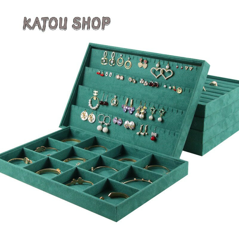 Rakuten - ビロード製 ビロード ジュエリートレー 指輪・ネックレス 見学用トレー アクセサリー収納 ビロード ジュエリートレー アクセサリートレー