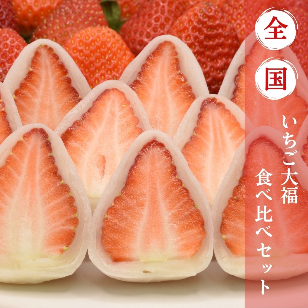 【果寿庵】フルーツ大福 全国いちご食べ比べ 6個セット（3種