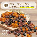 カジュベース 砂糖不使用 無添加 500g ドライフルーツ ビューティーベリーミックス 4種 ( クランベリー カシス インカベリー サルタナ..