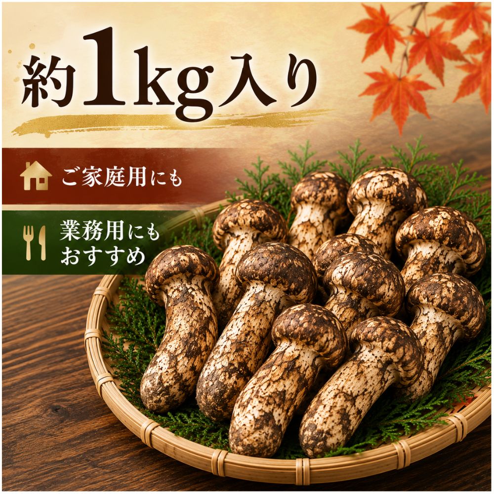 ふるべじふぁーむの【レビュー投稿でほし芋プレゼント】中国産 松茸 約1kg つぼみ 大きさおまかせ 送料無料 お買い得 生松茸 秋の味覚 松茸ご飯 土瓶蒸し 焼き松茸 家庭用 業務用｜アングル2