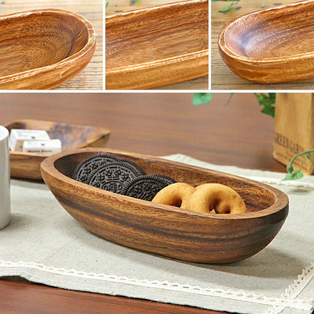 【営業日当日発送】アカシア食器 オーバルトレー木製食器 木製プレー トレー 木製 ...