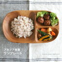 皿・プレート（売れ筋ランキング） 【GW期間中ポイント5倍】【あす楽対応】 アカシア食器ワンプレート食器 皿 仕切り 木製 食器 おしゃれ プレート アカシア 木製食器 木製プレート 北欧 カフェ ナチュラル レクタングル L 仕切付