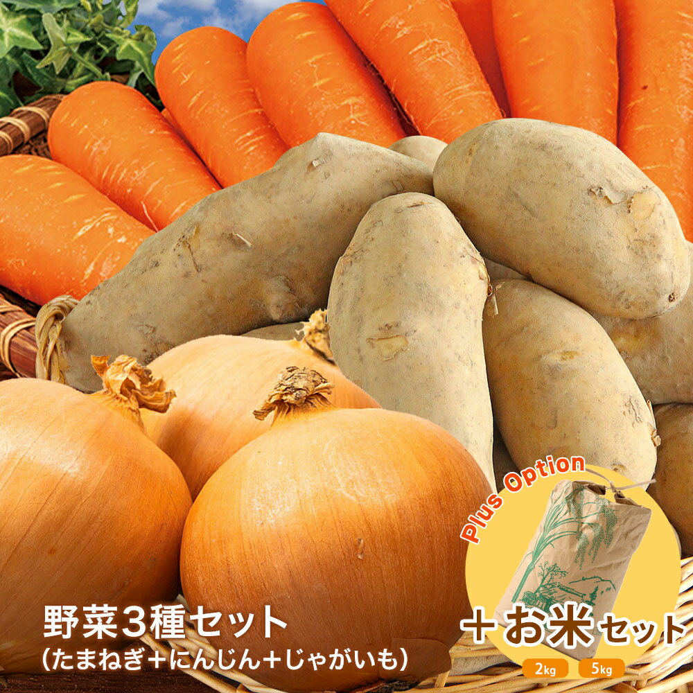 【営業日当日発送】野菜3種セット(たまねぎ・にんじん・じゃがいも)玉葱 人参 メークイン おうちごはん おうち時間 ご家庭用 大量 野菜