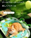ペット用冷却マット/水入りジェルクッション 犬猫兼用 打つだけで冷える 保冷 断熱効果のペットベッド 猫用 小型犬用【夏季クール】