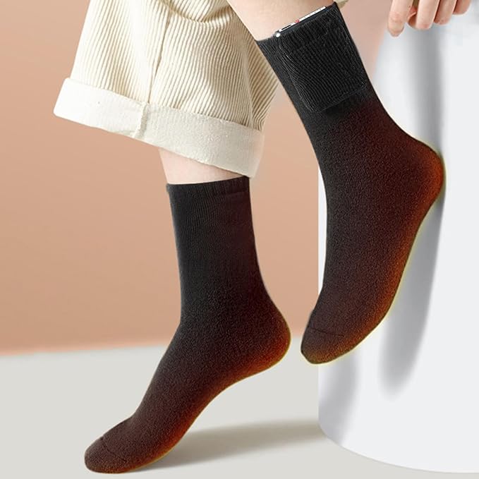 冬用スキーフルソールヒーター暖かいスポーツ電熱ソックス（電池は付属していません） 加熱ソックス