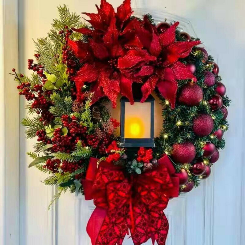 楽天KAKAKINGS30cm/35cm/40cm/45cm クリスマスリース 玄関 飾り 4つのタイプ 北欧 玄関リース クリスマス置物 リース クリスマスプレゼント ギフト お歳暮 店舗 ゴージャス 壁掛け 装飾