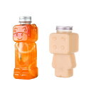 【楽天スーパーセール】20/40個セット ドリンクボトル 500ml フタ付き プラコップ かわいい 持ち帰り 可愛い 牛 透明 タピオカボトル チーズティー ...