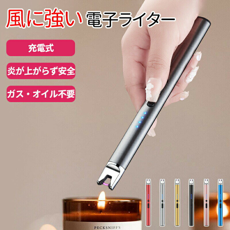 楽天KAKAKINGS【期間限定！今だけの特別価格】電子ライター 蚊取り線香 usb充電式 キャンドル 花火 usb 線香 点火用 着火 ロウソク お墓参り USB アウトドア ローソク 充電式 プラズマライター c アロマキャンドル お香 エコ BBQ 風に強い アークライター