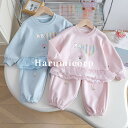 ベビー スウェットセット セットアップ キッズ 赤ちゃん服 兄妹 男の子 女の子 長袖 春 秋 冬 上下セット 2点セット パーカー 長ズボン カジュアル 柔らかい 子供服 トップス ロングパンツ おしゃれ 通園 保育園 幼稚園 100cm 110cm 120cm130cm 140cm