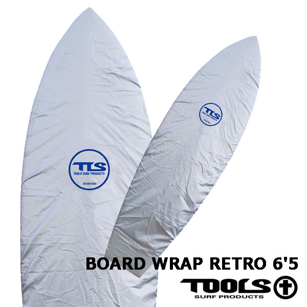 【価格最前線】owTLS BOARD WRAP RETRO 6'5 シルバーボードカバー デッキカバー レトロフィッシュ用シルバー　ボードラップ