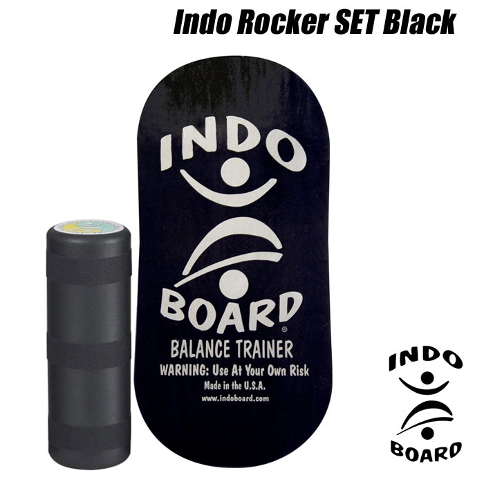 【売切り】【価格最前線】【送料無料】snINDO BOARD ROCKER BLACKインドゥボード ロッカーブラック[HOW TO DVD付]サーフィン オフトレーニングバランスボード エクササイズ 木製 1