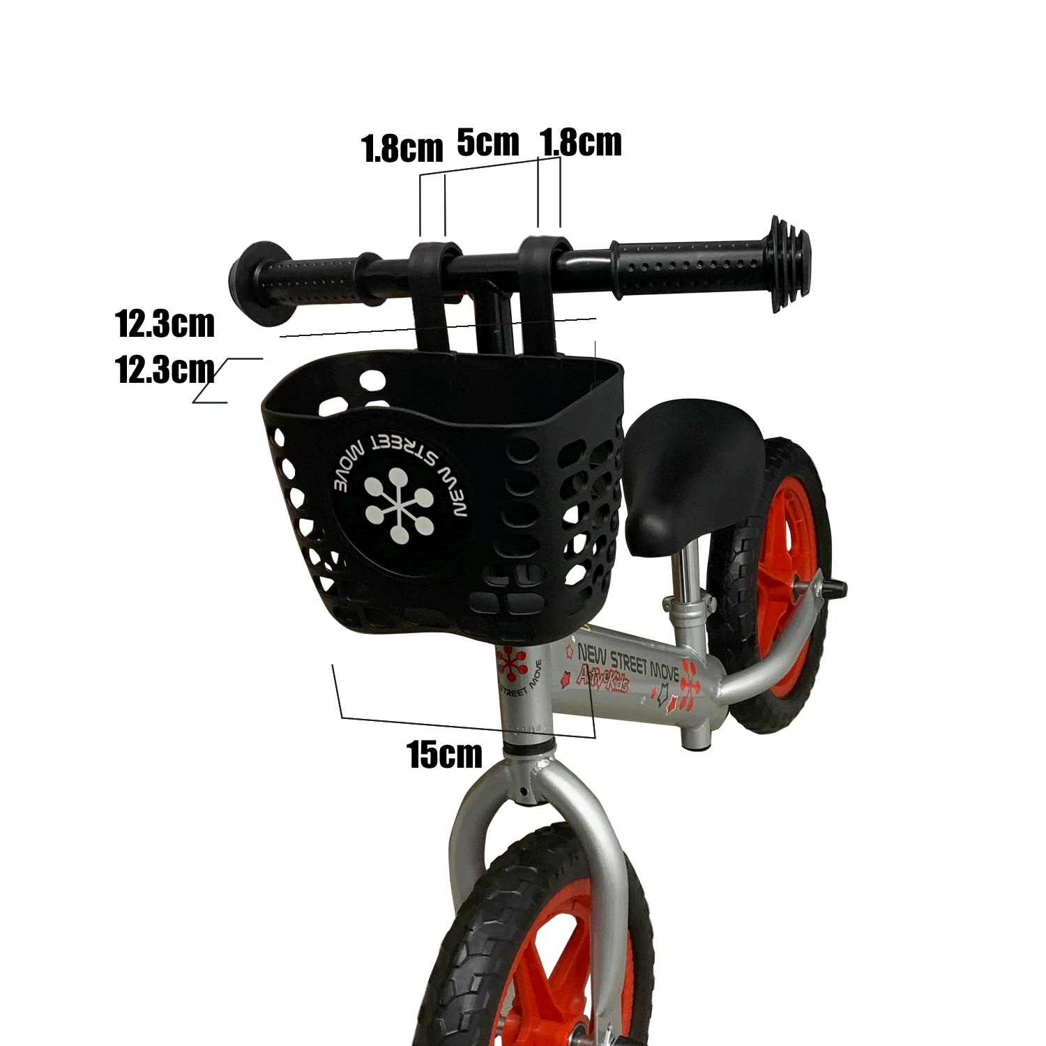 【価格最前線】nsmNEW STREET MOVE ACTIVE KIDS キッズバイク専用 バスケットカゴ ...