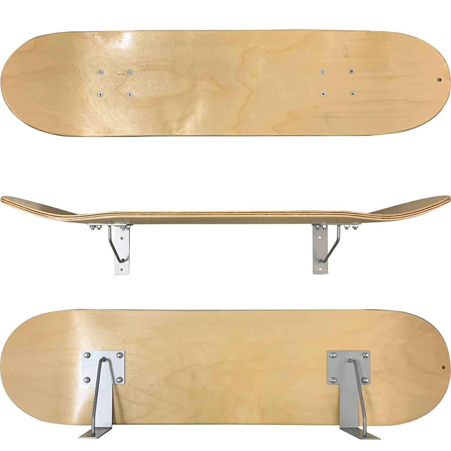 【価格最前線】【送料無料】nsmスケートボード シェルフ シルバー SKATEBOARD SHELF LBST0018スケートボード スケボー SK8 スケボー 壁掛け おしゃれ 棚 デッキ