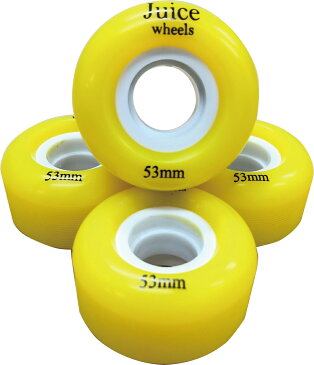 JUICE ソフトウィール 53mm yellow WH53SB45-4PK スケートボード スケボー SK8 ギフト ストリート ウィール ホイール タイヤ