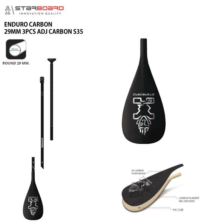 2022~2023 ѥɥ ENDURO CARBON 29MM 3PCS ADJ CARBON S35ܡ ѥɥ ǥ塼 ...