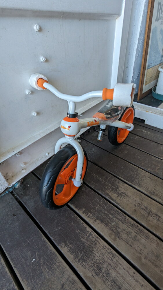NO202308251【アウトレット 展示品 傷汚れあり】 JD BUG TRAINING BIKE TC-09E ( Evaタイヤ) オレンジ トレーニングバイク ランニングバイク 練習 乗用玩具 三輪車 キックバイク キッズバイク