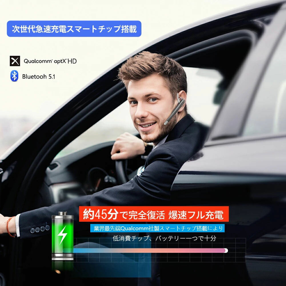 【10倍ポイント】KaKaLife Bluetooth イヤホン片耳 ワイヤレス ヘッドセット 片耳 ...