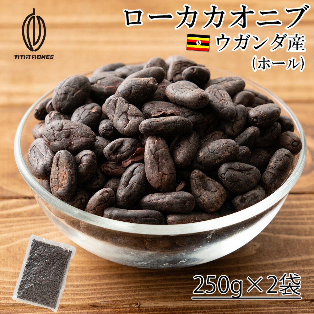 ローカカオ二ブホール 500g (250g×2) チョコレートのお菓子作りに最適 お菓子作り 手作りお菓子 香料不使用 製菓 製パン おやつ ポリフェノール　カカオones ビターチョコ ロースト 送料無料 父の日 おつまみ ギフト