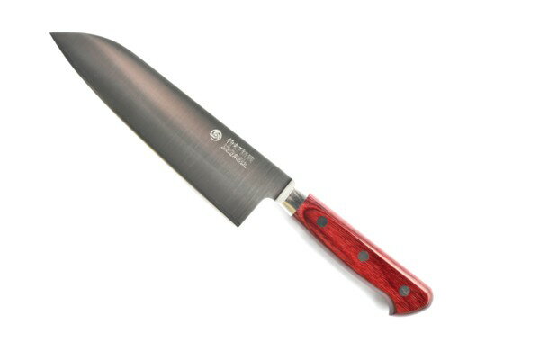 高村　粉末ハイスゴールド　三徳包丁170mm　磨き　口金付