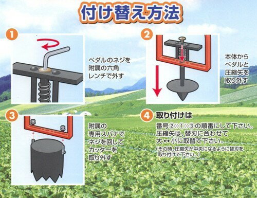 マルチ　スーパーカッター土取機　専用圧縮矢